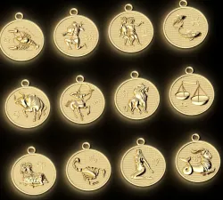 Pendants Horoscope collection for CNC 3D print model