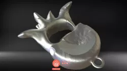 Pendent bone 3D print model