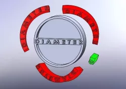Pi constant educational 3D printable 3D print model