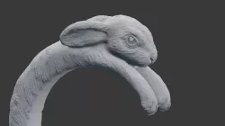 Rabbit ring 3D print model