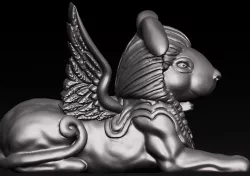 Rabbit Sphinx 3D print model