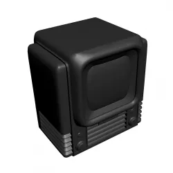 Retro TV 3D print model