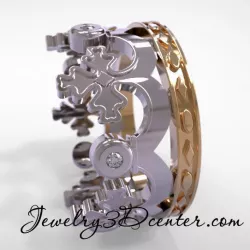 Ring crown obr 205 3D print model