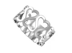 Ring cut out hearts  3D print model