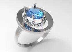 Ring Saturn love STL 3D print model