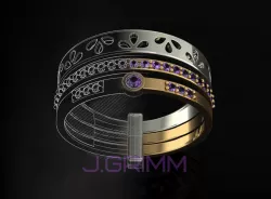 Ring Trio 3D print model