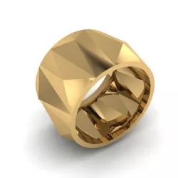 Ring with edges 3D print model