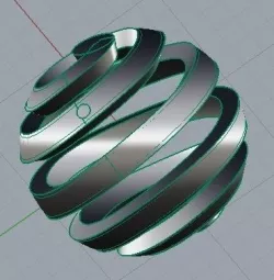 Round Spring Pendant  3D print model