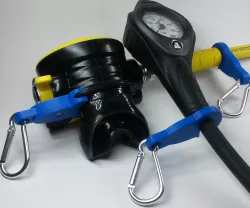 SCUBA - SIMPLE - LP And HP Hose Clip And Octopus O-RING Holder 3D print model