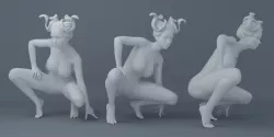 Sexy Medusa 001 3D print model