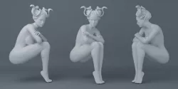 Sexy Medusa 002 3D print model