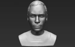 Sheldon Big Bang Theory bust 3D printing ready stl obj formats 3D print model