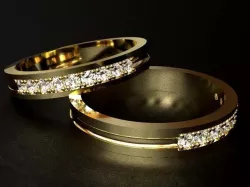 Simple Diamond Ring  3D print model