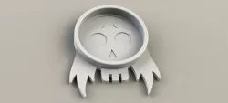 Skull Ghost Coaster  3D print model