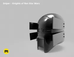 Sniper helmet - Knights of Ren - Star Wars universe 3D print model