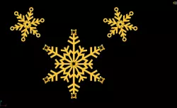 snow flake  3D print model