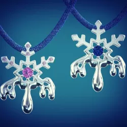 Snowflake pendant 3d printable model 3dm stl format 3D print model