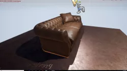 Sofa Nirvana Rugiano lowpoly  3D print model