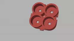 solderless modulable 18650 Battery holder for 4 batteries  3D print model