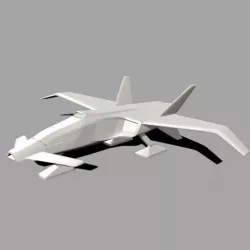 Spacecraft concept vehicle 3D print model