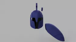 Star Wars The Clone Wars Senate Commando Helmet and Shoulder 3D print model