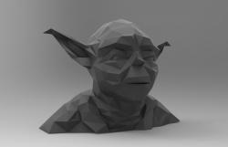 Star Wars Yoda Bust 3D print model