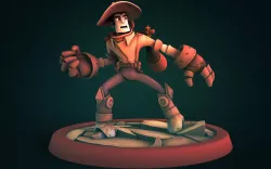 Steam cowboy 3D print model