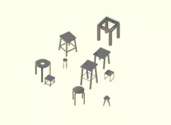 STOOLS  3D print model