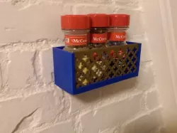 Storage Shelf with Decorative Insert