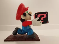 Super mario with box 3D print model