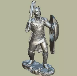 THOR INSPIRITED FIGURE FROM THOR RAGNAROK V1 3D print model