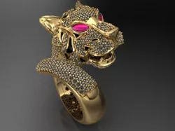 Tiger Ring 3D print model