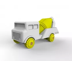 Toy cement truck  3D print model