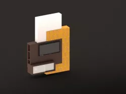 TV UNIT 3D print model