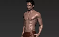Tyler Durden Brad Pitt Fight Club for full color 3D printing 3D print model