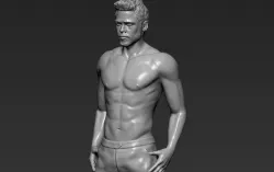 Tyler Durden Brad Pitt from Fight Club 3D printing ready 3D print model