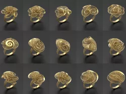 Ultra vision Rings - 105 in one 3D print model