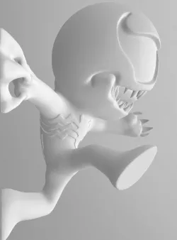 Venom Chibi Character 3D print model