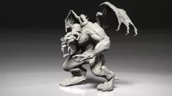 Warhammer 40k Age of Sigmar Pit Ogre miniature 3D print model