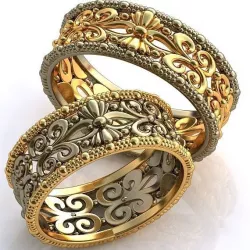 Wedding rings -SET 20 3D print model