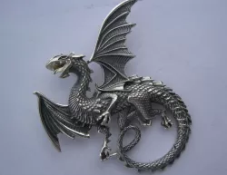 Whitby wyrm Dragon pendant 3D print model