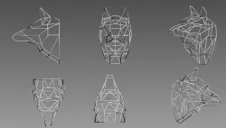 Wolf Head 3D print model