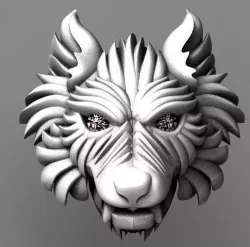wolf predator animal 3D print model