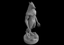 Wolfman 3D print model
