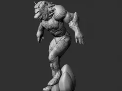 Wolfman Sculpture 3D print model