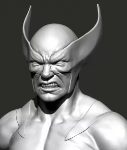 Wolverine Bust 3D print model