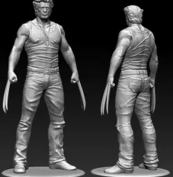 Wolverine hugh jackman Printable STL 3D print model