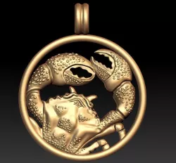zodiac cancer The Crab 3D print model