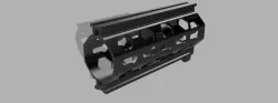 150mm Honeycomb Handguard for nerf 3D print model