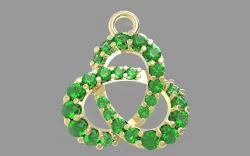 384 Diamond Pendant for Women 3D print model